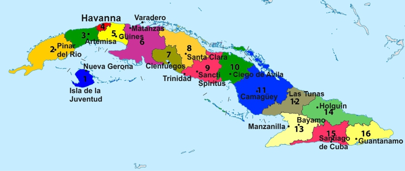 Cuba Provinzen